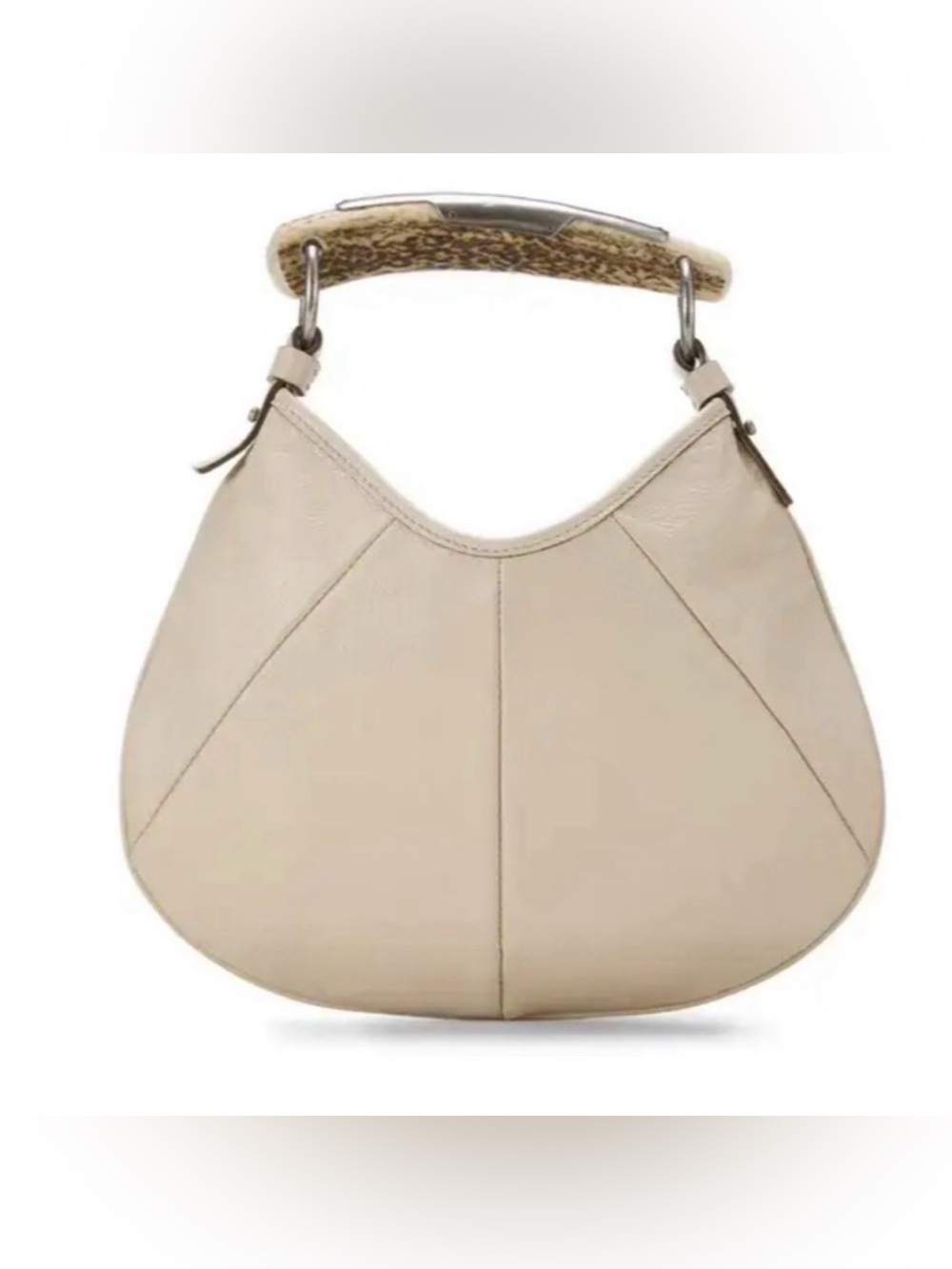 Yves Saint Laurent Rive Gauche Ivory Top Handle Mini Handbag
